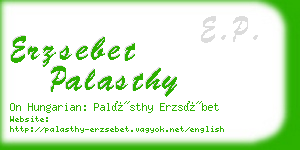 erzsebet palasthy business card